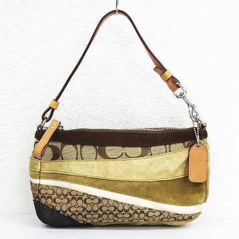 コーチ COACH 1439 シグネチャー ウェーブ パッチワーク ミニバッグ 