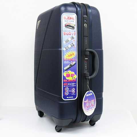 未使用品 サンコー Sunco キャリーケース スーツケース キャリーバッグ 旅行カバン トラベルバッグ 4輪 ネイビー メンズ レディース 151 ベクトルパーク