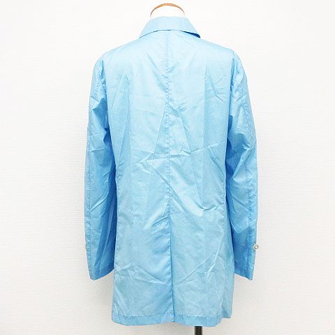 マッキントッシュフィロソフィー Mackintosh Philosophy レインコート 雨合羽 アウター 長袖 比翼仕立て 収納袋付き 水色 40 メンズ 151 ベクトルパーク
