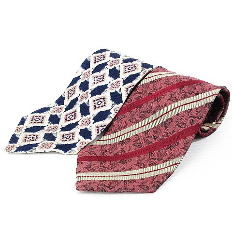 ディージーズ Dazes マークコスター Marc Coster ネクタイ ファッション小物 2本セット クローバー ダイヤ 斜めストライプ ペイズリー シルク100 マルチカラー メンズ 151 ベクトルパーク
