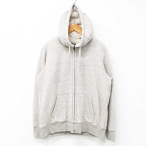 ユニクロ Uniqlo パーカー スウェット 長袖 裏ボア フルジップアップ コットン混 グレー系 Xl レディース 151 ベクトルパーク