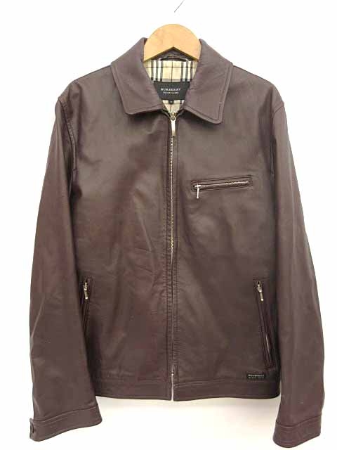 バーバリーブラックレーベル BURBERRY BLACK LABEL レザージャケット 