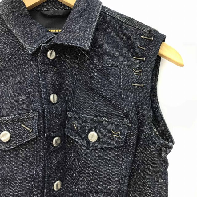 ディーゼルブラックゴールド DIESEL BLACK GOLD ベスト ストレッチ 胸 