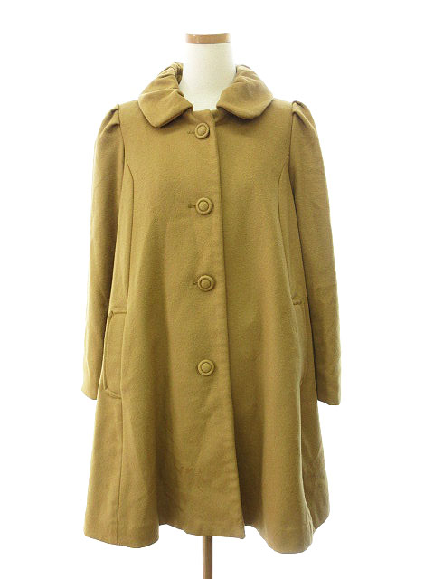 アースミュージック エコロジー Earth Music Ecology Sweena Label コート ステンカラー ウール カシミヤ M 茶 ブラウン Yy レディース 153 ベクトルパーク