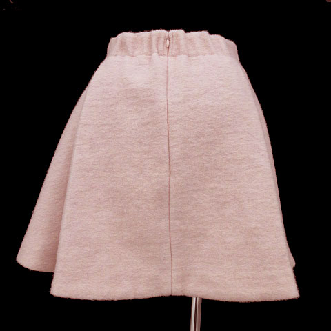 スナイデル snidel スカート ひざ丈 フレアー ウール混 厚手 もこもこ