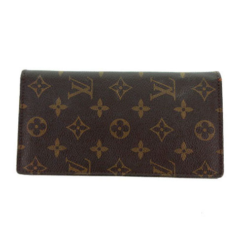ルイヴィトン Louis Vuitton 財布 長財布 二つ折り モノグラム Pvc レザー ブラウン 茶 メンズ レディース 155 ベクトルパーク