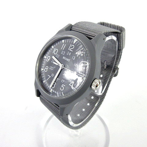ビームス Beams 腕時計 Water Resistant 軽量 アナログ クォーツ グレー メンズ 155 ベクトルパーク ビームス Beams 腕時計 Water Resistant 軽量 アナログ クォーツ グレー メンズ 155 ベクトルパーク