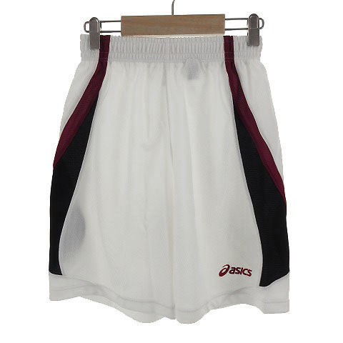 アシックス Asics パンツ ジャージ ハーフパンツ ホワイト 白 ブラック 黒 レッド 赤 M レディース 155 ベクトルパーク