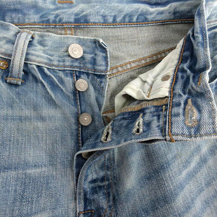 リーバイス Levi S ジーンズ デニム ボタンフライ 水色 31 メンズ 155 ベクトルパーク