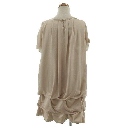 エニィスィス エニシス Anysis ワンピース フォーマル 半袖 ひざ丈 ベージュ 2 レディース 155 ベクトルパーク