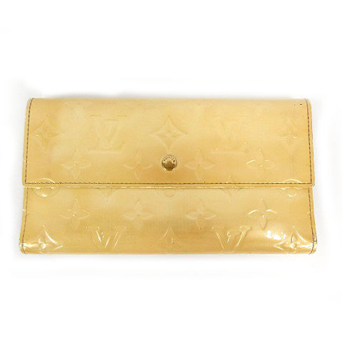 ルイヴィトン LOUIS VUITTON 長財布 三つ折り M91354 ヴェルニ ポルト 