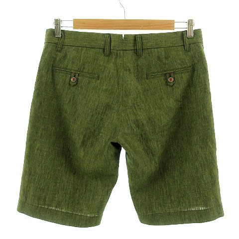 アンジェリコ Angelico パンツ ハーフパンツ ショートパンツ リネン 日本製 カーキ 48 メンズ 155 ベクトルパーク