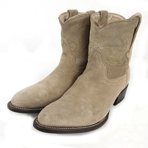 ピストレロ Pistolero ブーツ ウエスタンブーツ ショートブーツ スウェード ベージュ 24 レディース 155 ベクトルパーク