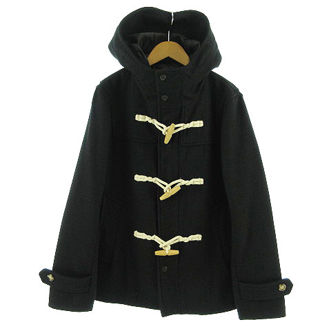 ブラウニー Browny コート ダッフルコート ショート丈 ウール混 ブラック 黒 M メンズ 155 ベクトルパーク