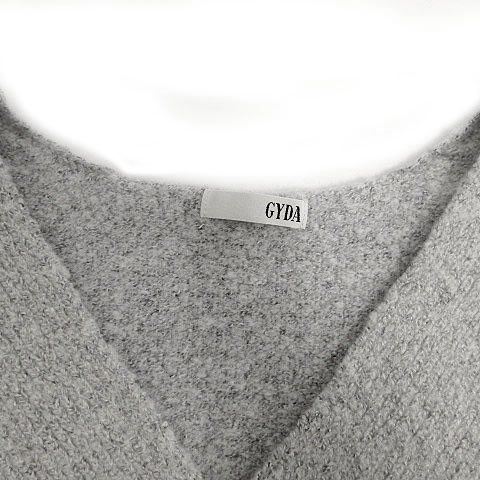 ☆新品未使用☆gypsohila V Neck Sweat Lightgray Deep V Neck Pullover / Greige | FUSA