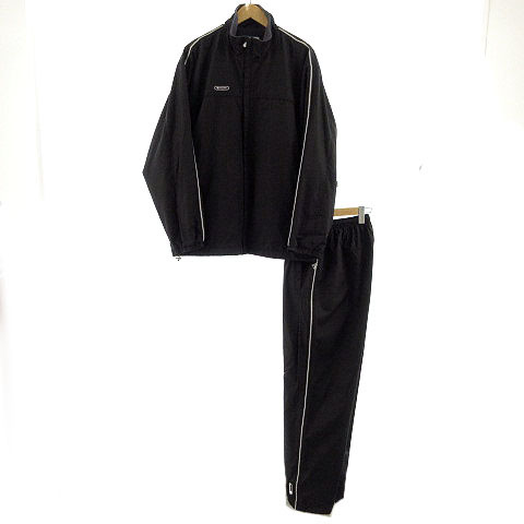 チャンピオン Champion ウインドブレーカー セットアップ 上下セット 裏起毛 ジャケット パンツ 切替 ブラック 黒 O メンズ 155 901912020004 ベクトルパーク