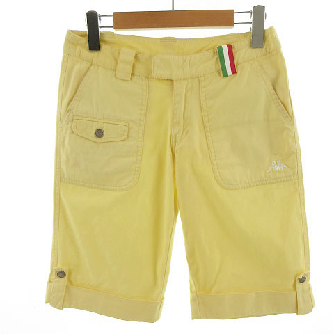 カッパ Kappa パンツ ハーフパンツ ストレッチ コットン混 イエロー 黄 7 レディース 155 ベクトルパーク カッパ Kappa パンツ ハーフパンツ ストレッチ コットン混 イエロー 黄 7 レディース 155 ベクトルパーク