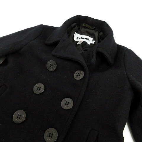 ショット Schott ピーコート Pコート ウール混 カナダ製生地 ブラック 黒 M キッズ 155 ベクトルパーク ショット Schott ピーコート Pコート ウール混 カナダ製生地 ブラック 黒 M キッズ 155 ベクトルパーク