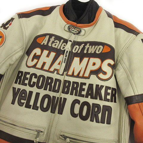 イエローコーン YELLOW CORN bRP ライダースジャケット 牛革 レザー 