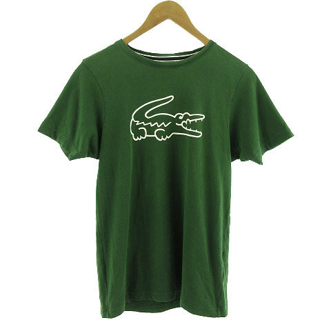 ラコステ Lacoste Tシャツ 半袖 丸首 ワニ ロゴ グリーン 緑 3 メンズ 155 ベクトルパーク