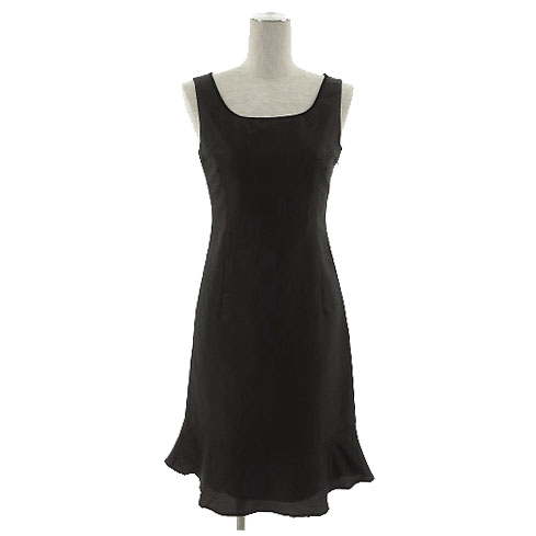 ペイトンプレイス Peyton Place フォーマル ワンピース ミモレ丈 ノースリーブ ブラック 黒 7 レディース 155 ベクトルパーク