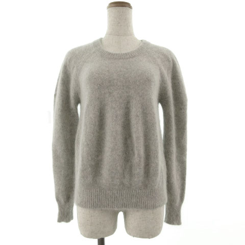 フレイアイディー Fray I D ニット セーター 長袖 クルーネック もこもこ アンゴラ混 グレー F レディース 155 ベクトルパーク