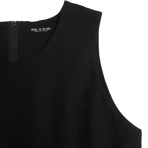 コムサデモード Comme Ca Du Mode ワンピース ロング ノースリーブ ウール ブラック 黒 レディース 155 ベクトルパーク