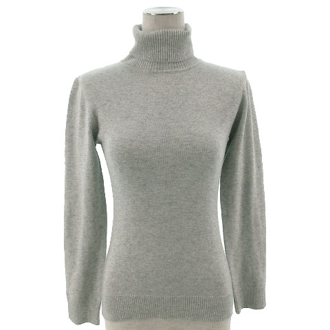 アンナルナ Anna Luna ニット セーター 長袖 タートルネック ラメ入り シルバー グレー M レディース 155 ベクトルパーク