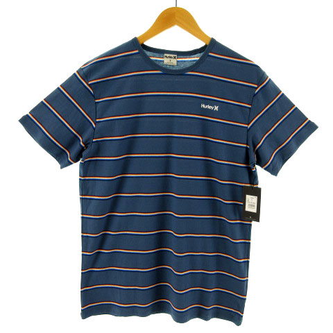 未使用品 ハーレー Hurley Tシャツ 半袖 ボーダー ブルー系 青系 マルチカラー S メンズ 155 ベクトルパーク