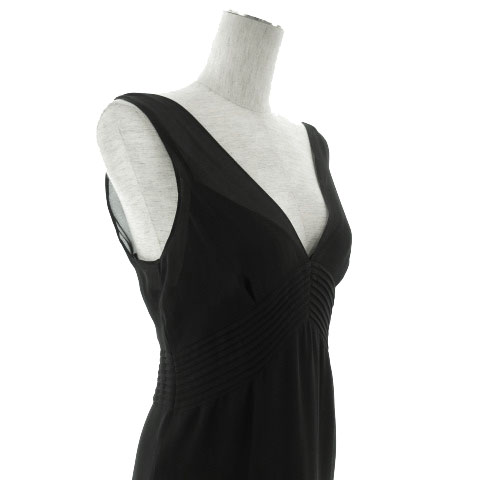 ダナキャランニューヨーク Dkny ワンピース フォーマル ロング ノースリーブ シルク100 ブラック 黒 6 レディース 155 ベクトルパーク