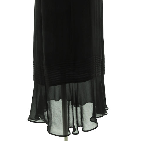 ダナキャランニューヨーク Dkny ワンピース フォーマル ロング ノースリーブ シルク100 ブラック 黒 6 レディース 155 ベクトルパーク