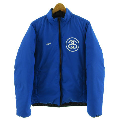 ステューシー STUSSY ダウンジャケット リバーシブル プリント 