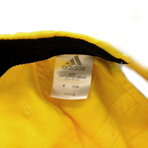 アディダス Adidas キャップ 帽子 ロゴ 刺繍 イエロー 黄色 Osfx 57 60 メンズ レディース 155 ベクトルパーク