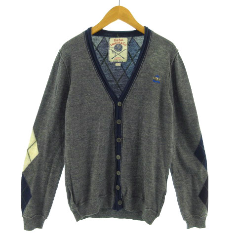 DIESEL グレー カーディガン 長袖