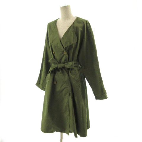 アズノウアズ ピンキー As Know As Pinky コート リボンベルト ダブル カーキ M レディース 155 ベクトルパーク