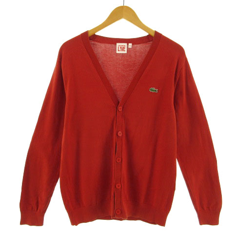 ラコステ ライブ Lacoste L Ve カーディガン 長袖 ワッペン レッド系 赤系 4 メンズ 155 ベクトルパーク ラコステ ライブ Lacoste L Ve カーディガン 長袖 ワッペン レッド系 赤系 4 メンズ 155 ベクトルパーク