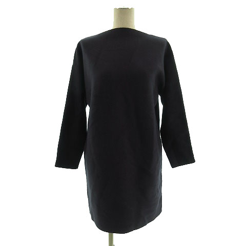 ミラオーウェン Mila Owen Usagi Limited ワンピース ニット ひざ丈 長袖 ストレッチ 厚手 ネイビー系 紺系 F レディース 155 ベクトルパーク