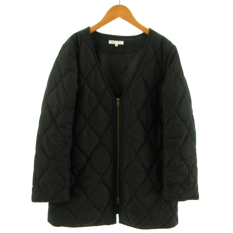 ザショップティーケー The Shop Tk ジャケット ノーカラー キルティング 中綿入り ブラック 黒 M レディース 155 ベクトルパーク