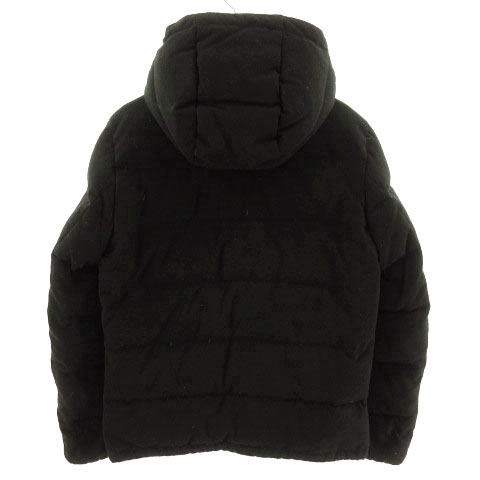 ナノユニバース Nano Universe ダウンジャケット フーデッド ブラック 黒 S メンズ 155 ベクトルパーク