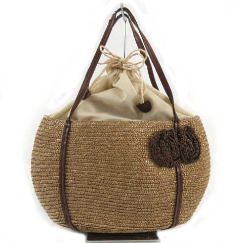 ハッシュアッシュ Hushush バッグ かごバッグ ハンドバッグ モチーフ ベージュ ブラウン 茶 レディース 155 ベクトルパーク