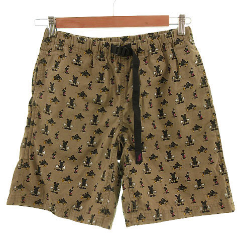 グラミチ Gramicci ディズニー Disney コラボ パンツ ショートパンツ 総柄 ミッキーマウス ブラウン系 茶系 M メンズ 155 ベクトルパーク グラミチ Gramicci ディズニー Disney コラボ パンツ ショートパンツ 総柄 ミッキーマウス ブラウン系 茶系 M メンズ 155 ベクトルパーク