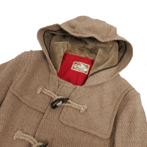 未使用品 リングヂャケット Ring Jacket コート ダッフルコート トグルボタン 羊毛 Brit Honey 英国調生地 ウール 日本製 ベージュ M メンズ 155 ベクトルパーク
