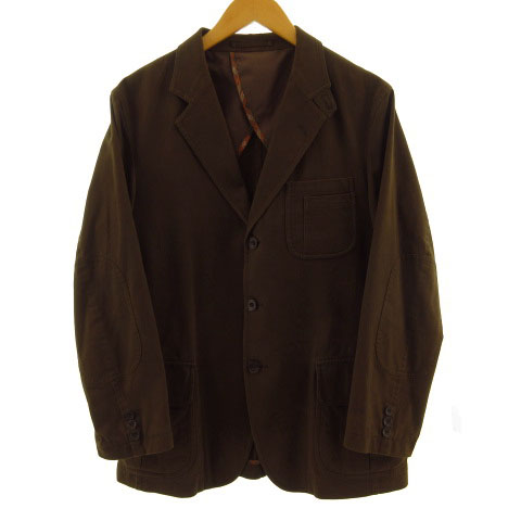 ザ スコッチ ハウス The Scotch House ジャケット テーラードジャケット シングル 3b コットン混 ブラウン 茶 S メンズ 155 ベクトルパーク