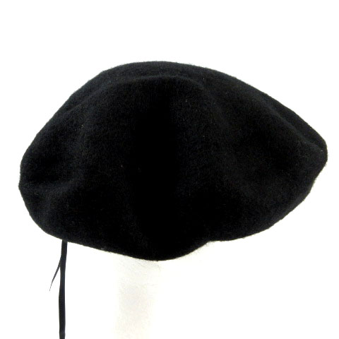 ベレー帽　新品未使用 mature ha.｜トップ ギャザー ビッグ シルク ベレー帽 “beret top