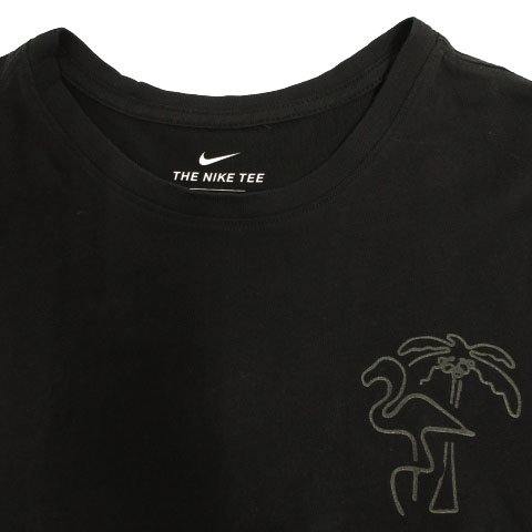 ナイキ NIKE SB Tシャツ 半袖 丸首 フラミンゴ ブラック 黒 S