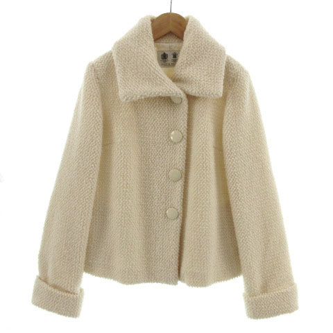 オースチン リード Austin Reed ジャケット ステンカラー ウール混 アイボリー 38 レディース 155 ベクトルパーク