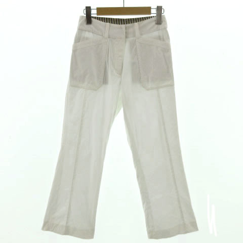 ランバン スポーツ LANVIN SPORT パンツ コットン混 ロゴ刺繍 ゴルフ