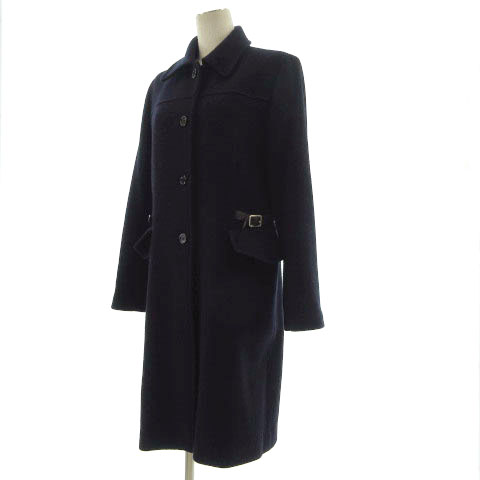 INED/ロングコート⭐︎黒 INED ウールロングコート黒シンプル