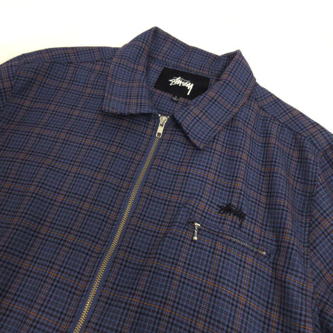 ステューシー STUSSY ジャケット スイングトップ ステンカラー ロゴ