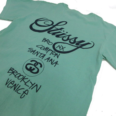 ステューシー STUSSY Tシャツ 半袖 クルーネック ワールドツアー